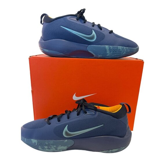 NEW! Nike ISoFly Big Kids Basketball Shoes Mystic Blue Sneakers